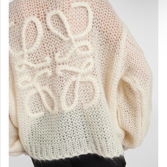 Loewe anagram mohair blend cardigan in size M - Picture 3 of 6